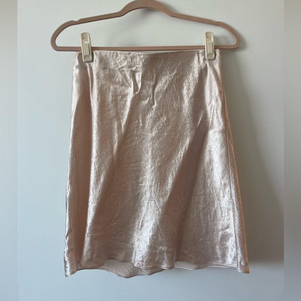 Elegant Cream Aritzia Slip Skirt babton slip skirt